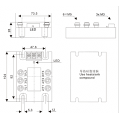 LDG 三相電機正反轉(zhuǎn)固態(tài)繼電器SSRRR2A48D550系列