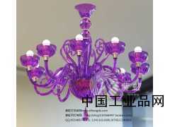 現(xiàn)代簡(jiǎn)約黃水晶吊燈簡(jiǎn)約歐式吊燈 紫虹燈飾
