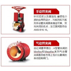 美國(guó)紅閥夾管閥