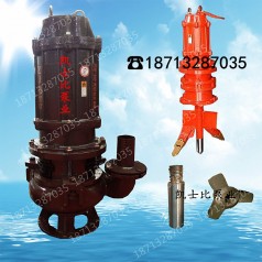 50ZJQ90-55立式潛水渣漿泵無堵塞潛水吸砂泵配減速機(jī)耐磨泥沙泵