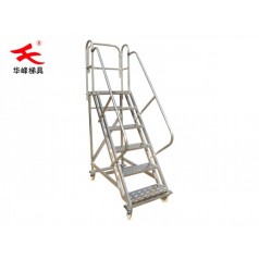 庫(kù)房登高車(chē)-移動(dòng)登高臺(tái)-華峰梯具